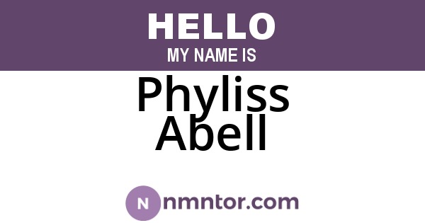 Phyliss Abell