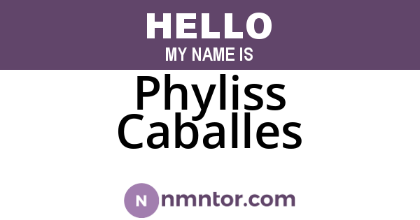 Phyliss Caballes