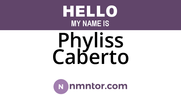 Phyliss Caberto
