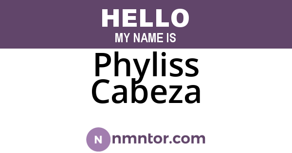 Phyliss Cabeza
