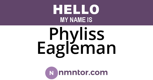Phyliss Eagleman