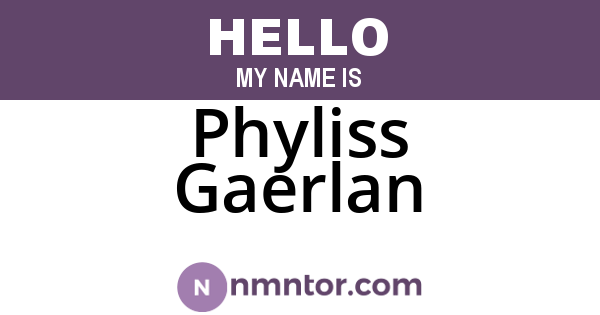 Phyliss Gaerlan