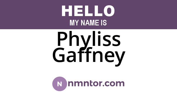 Phyliss Gaffney