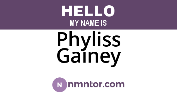 Phyliss Gainey