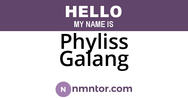 Phyliss Galang