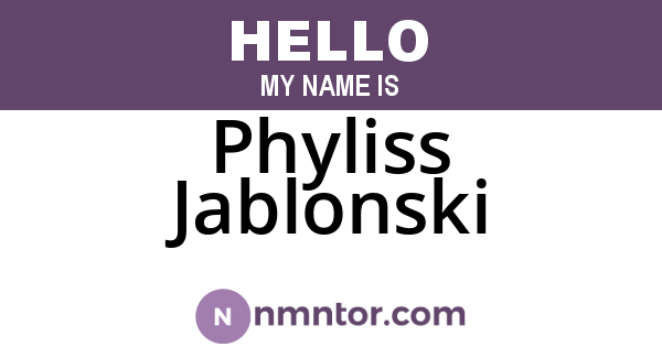Phyliss Jablonski