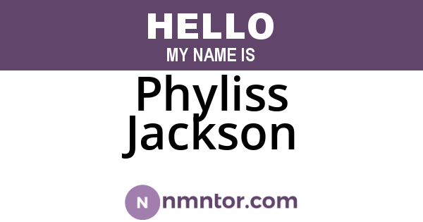 Phyliss Jackson