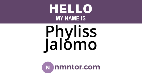 Phyliss Jalomo