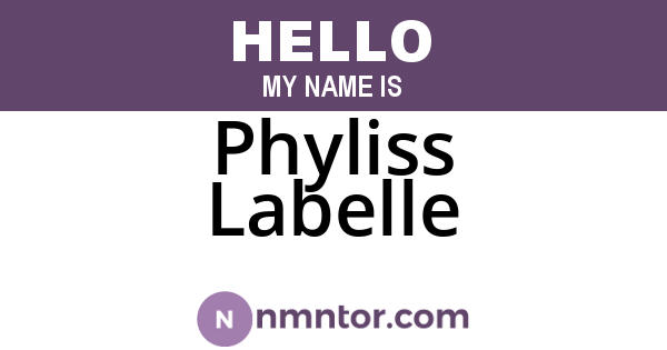 Phyliss Labelle