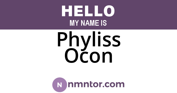 Phyliss Ocon