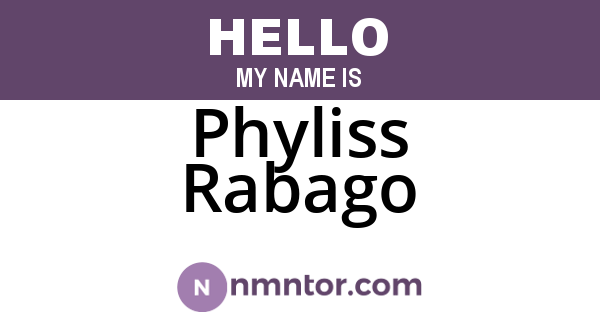 Phyliss Rabago