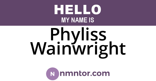 Phyliss Wainwright