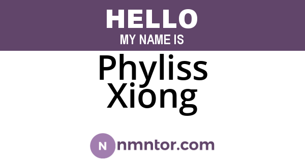 Phyliss Xiong