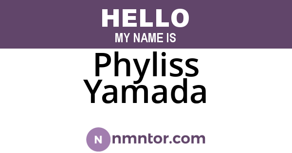 Phyliss Yamada