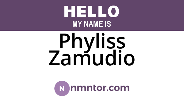 Phyliss Zamudio