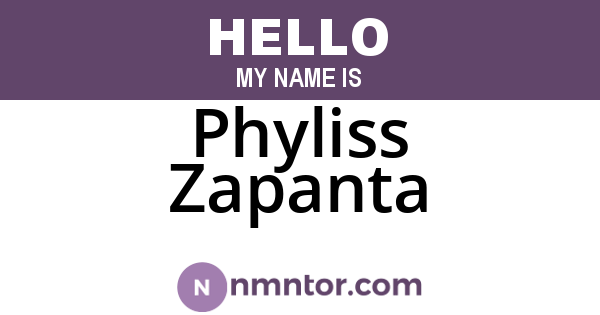 Phyliss Zapanta