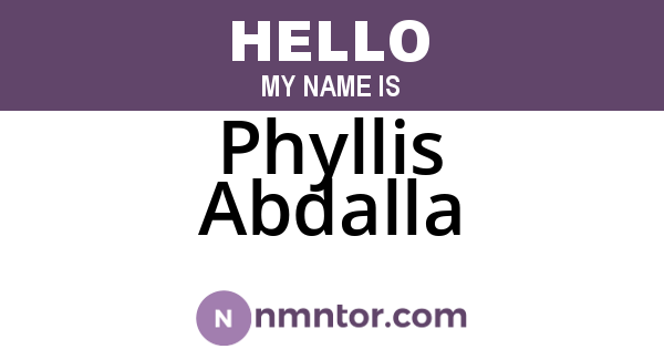 Phyllis Abdalla
