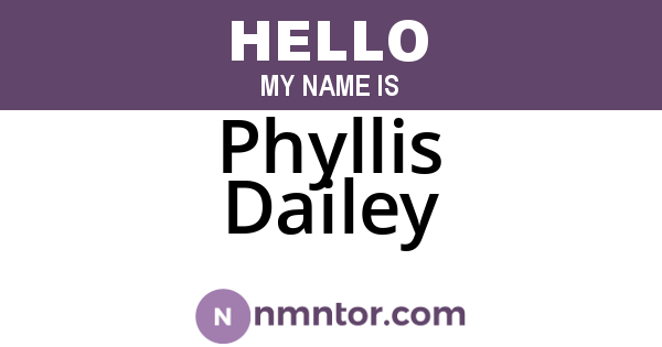 Phyllis Dailey