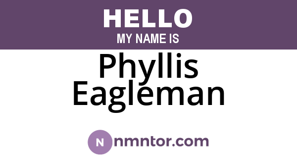 Phyllis Eagleman