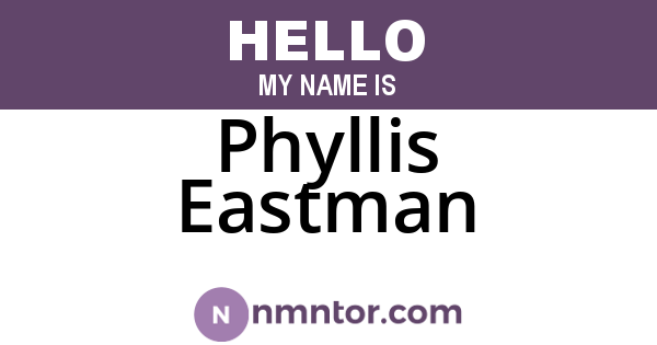 Phyllis Eastman