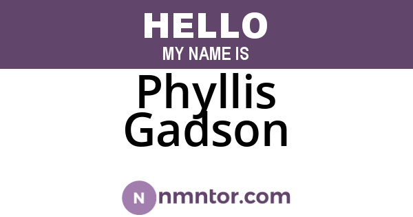 Phyllis Gadson