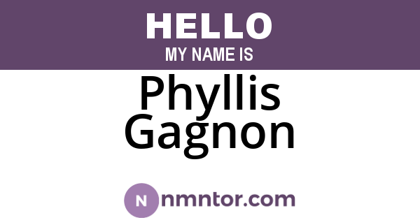 Phyllis Gagnon