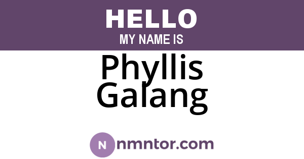 Phyllis Galang