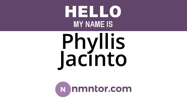 Phyllis Jacinto
