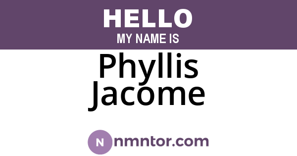 Phyllis Jacome