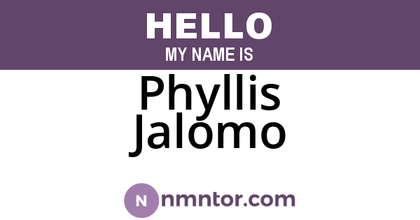 Phyllis Jalomo