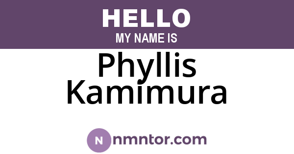Phyllis Kamimura