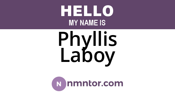 Phyllis Laboy