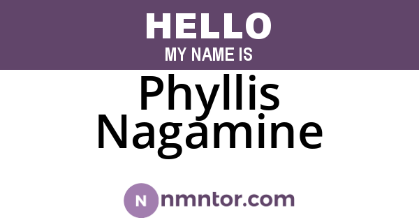 Phyllis Nagamine