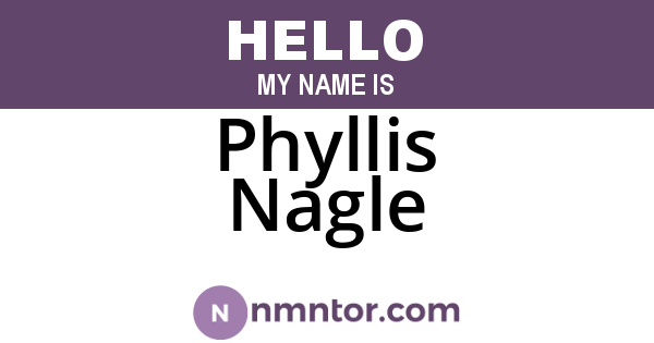 Phyllis Nagle