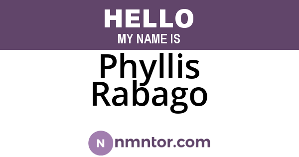 Phyllis Rabago