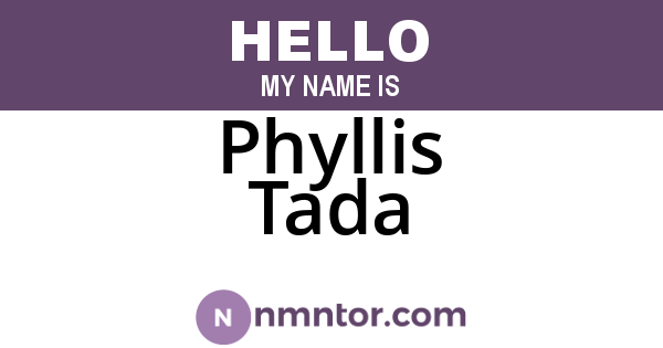 Phyllis Tada