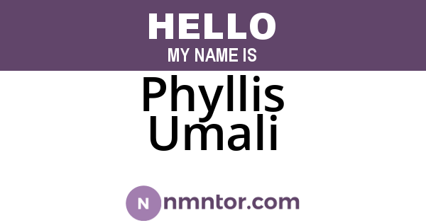 Phyllis Umali