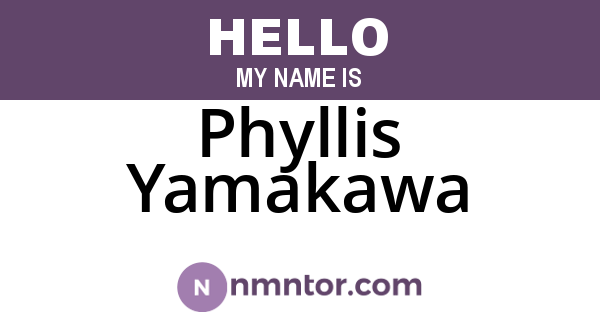 Phyllis Yamakawa