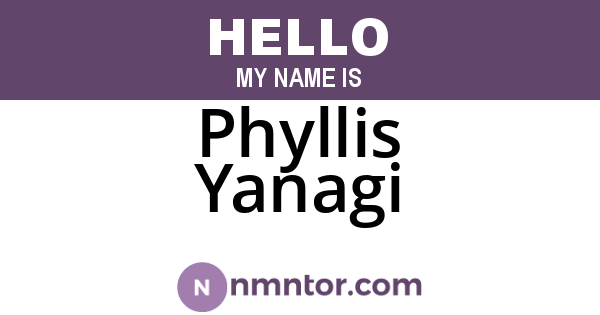 Phyllis Yanagi