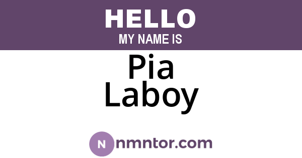 Pia Laboy