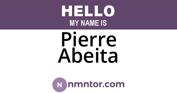 Pierre Abeita