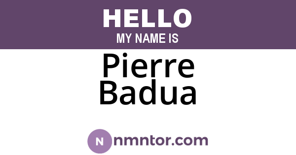 Pierre Badua