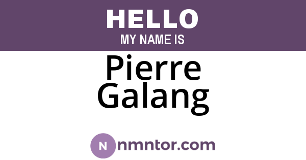 Pierre Galang