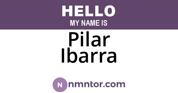 Pilar Ibarra