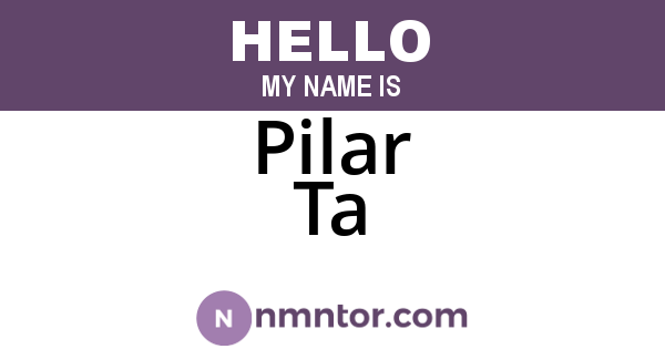 Pilar Ta