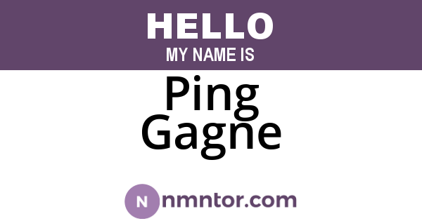 Ping Gagne