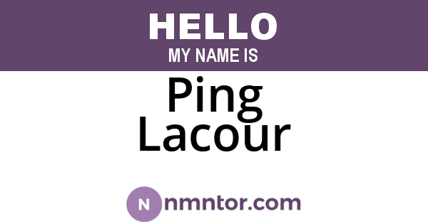 Ping Lacour