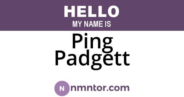 Ping Padgett