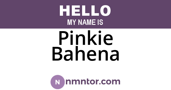 Pinkie Bahena
