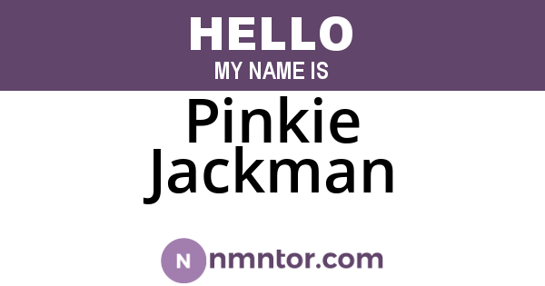Pinkie Jackman